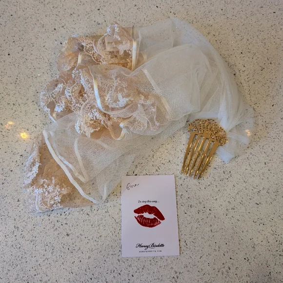 Honey Birdette Daisy Veil O/S - Picture 2 of 10